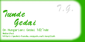 tunde gedai business card
